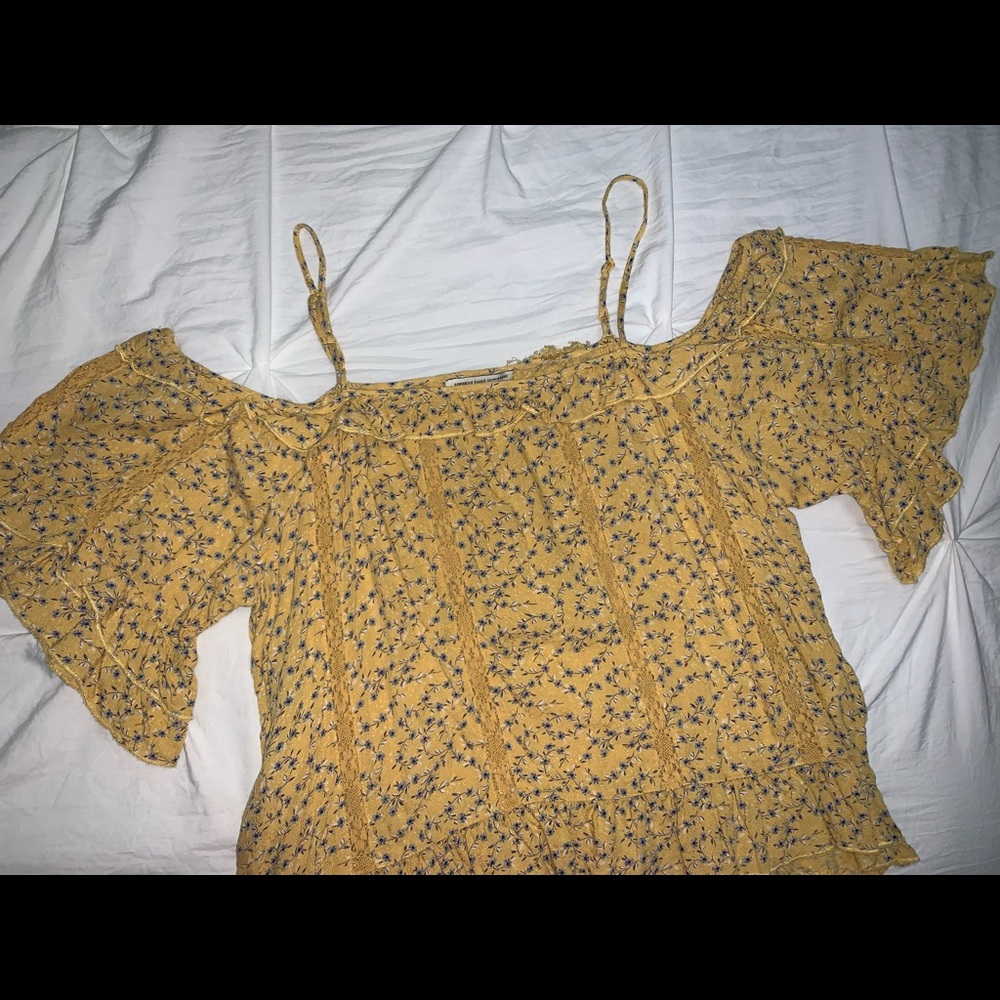 Yellow American Eagle top